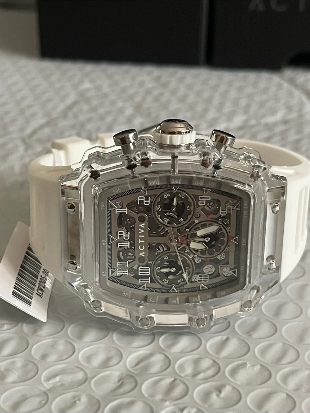Activa Fury X Invicta Men's Watch w/ Skeleton Dial - 44.3mm, White (ACW2305-004)